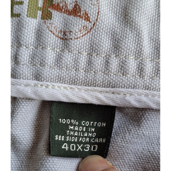 Eddie Bauer Mens Work Heavy Duty Khaki Cargo Pants Size 40X30 Cotton Fabric - Picture 10 of 14